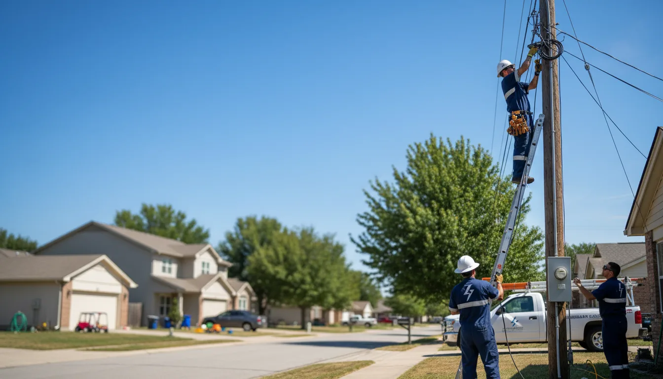 Residential electrician providing installation services in Dixie, WV